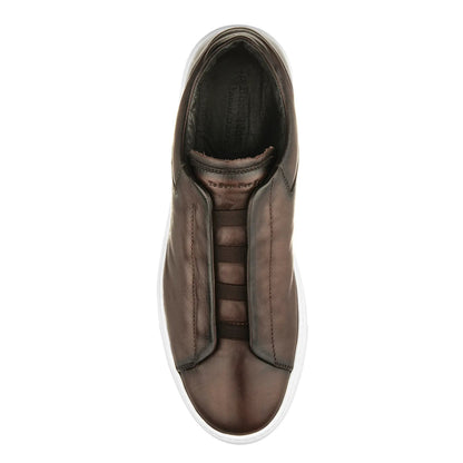 To Boot New York Ainsworth Dark Brown Elastic Slip-On Sneaker