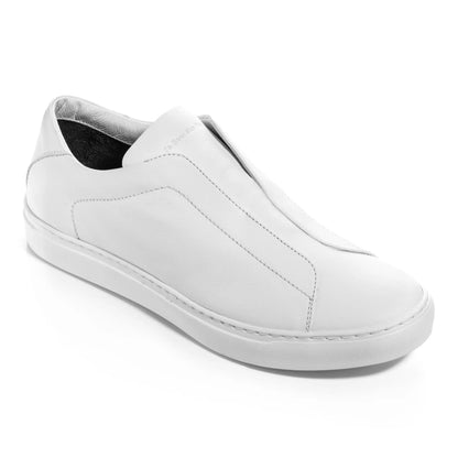 To Boot New York Cale White Calf Elastic Sneaker