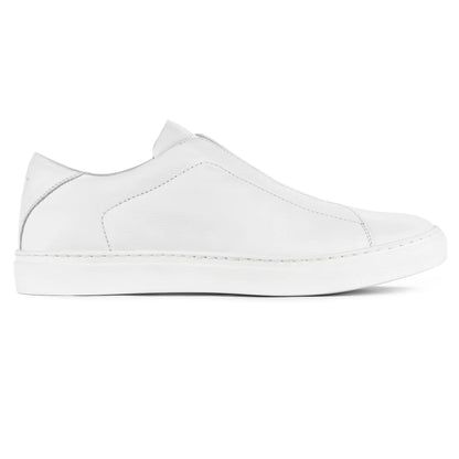 To Boot New York Cale White Calf Elastic Sneaker