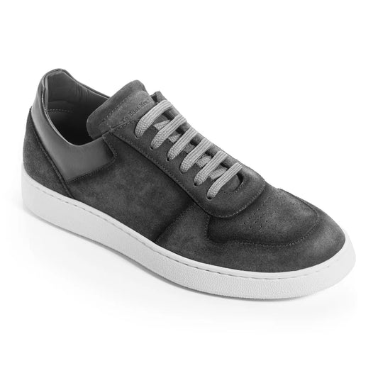 To Boot New York Callum Grey Aero Suede Court Sneaker