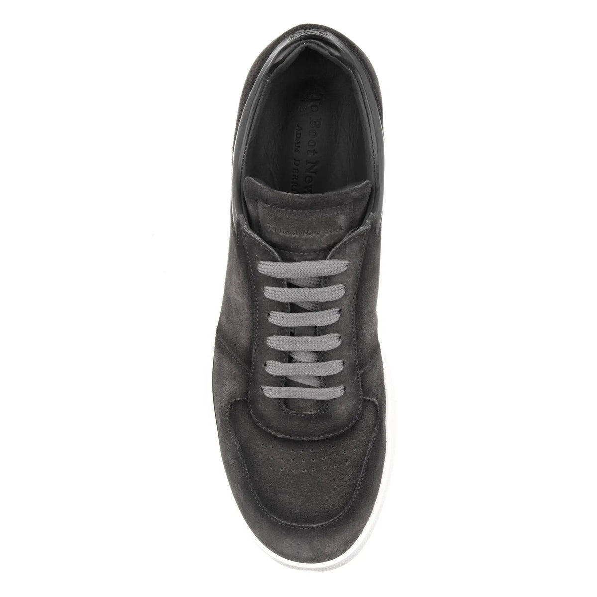 To Boot New York Callum Grey Aero Suede Court Sneaker