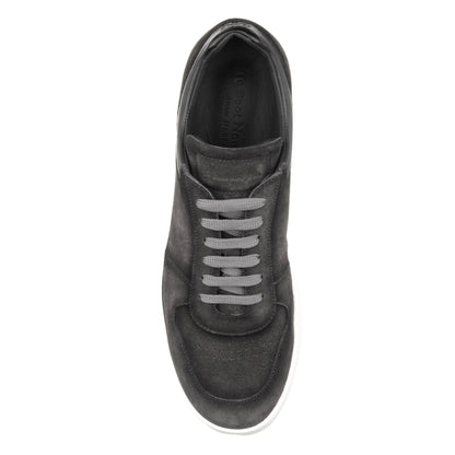 To Boot New York Callum Grey Aero Suede Court Sneaker