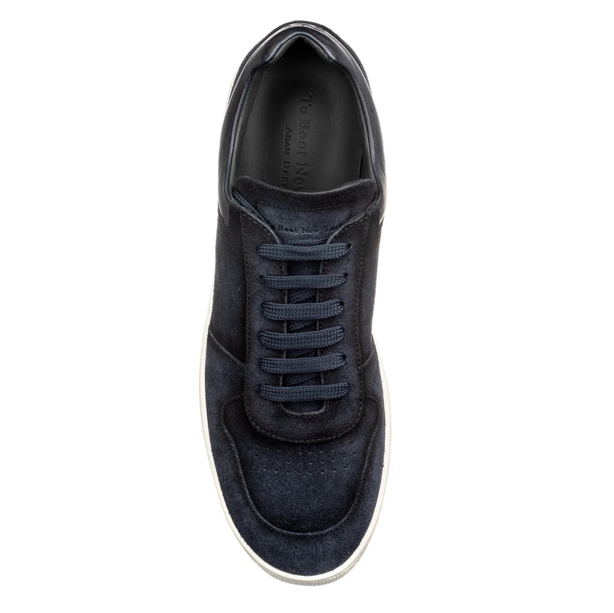 To Boot New York Callum Navy Blue Suede Court Sneaker
