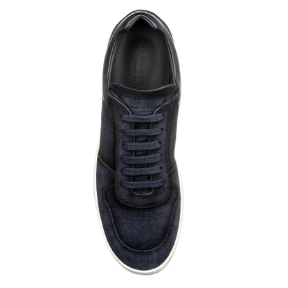 To Boot New York Callum Navy Blue Suede Court Sneaker
