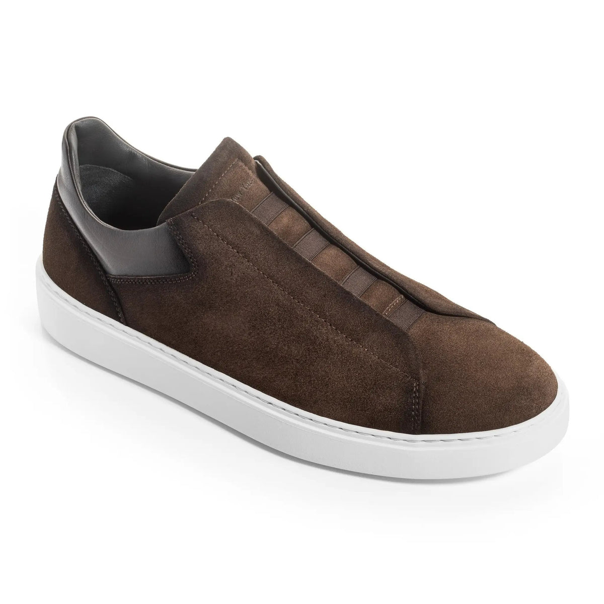 To Boot New York Campion Brown Suede Elastic Slip-On Sneaker