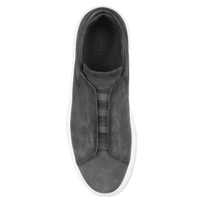 To Boot New York Campion Grey Aero Suede Elastic Slip-On Sneaker