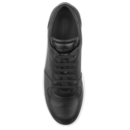 To Boot New York Colin Black Leather Court Sneaker