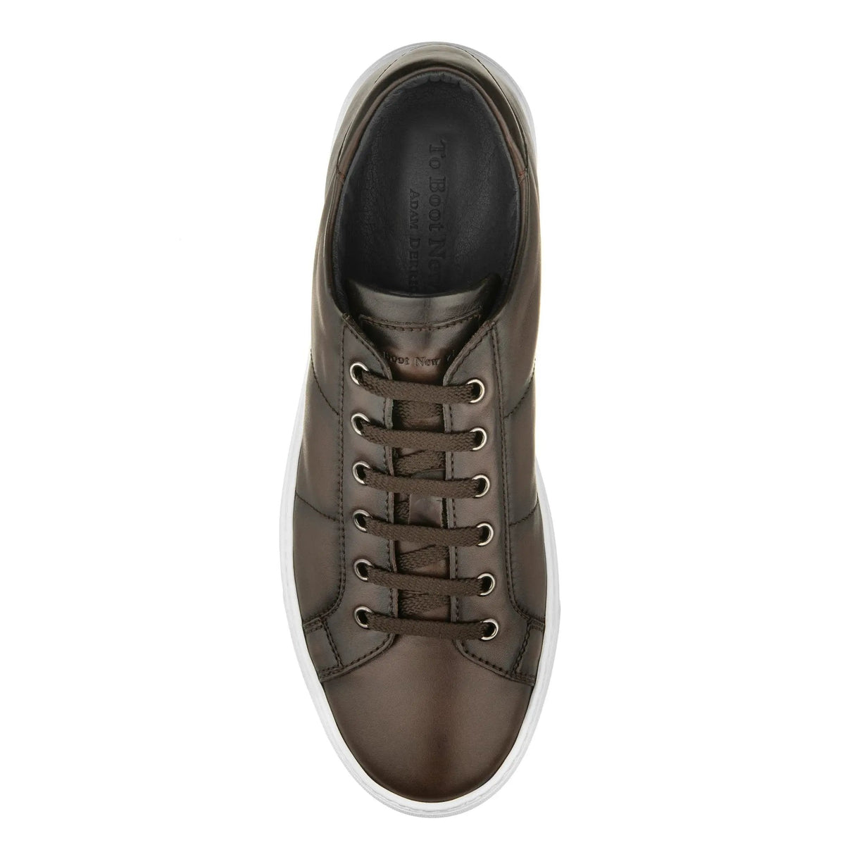 To Boot New York Colton Dark Brown Nappa Calf Sneaker