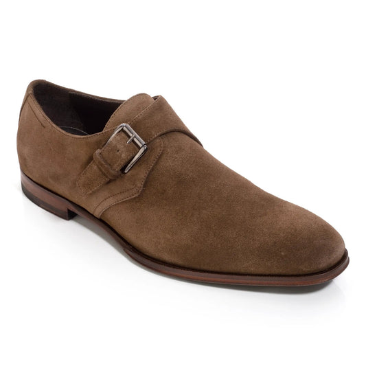 To Boot New York Bower Mid Brown Suede Monkstrap