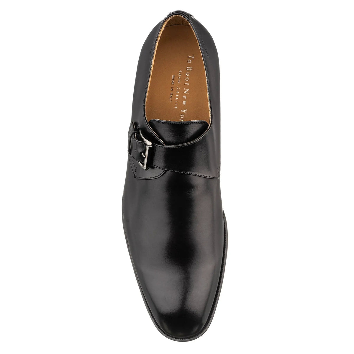 To Boot New York Dom Black Calf Leather Monkstrap