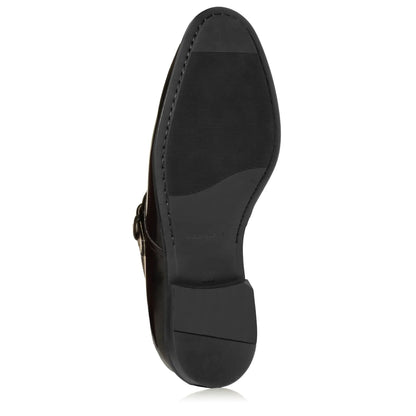 To Boot New York Dom Black Calf Leather Monkstrap