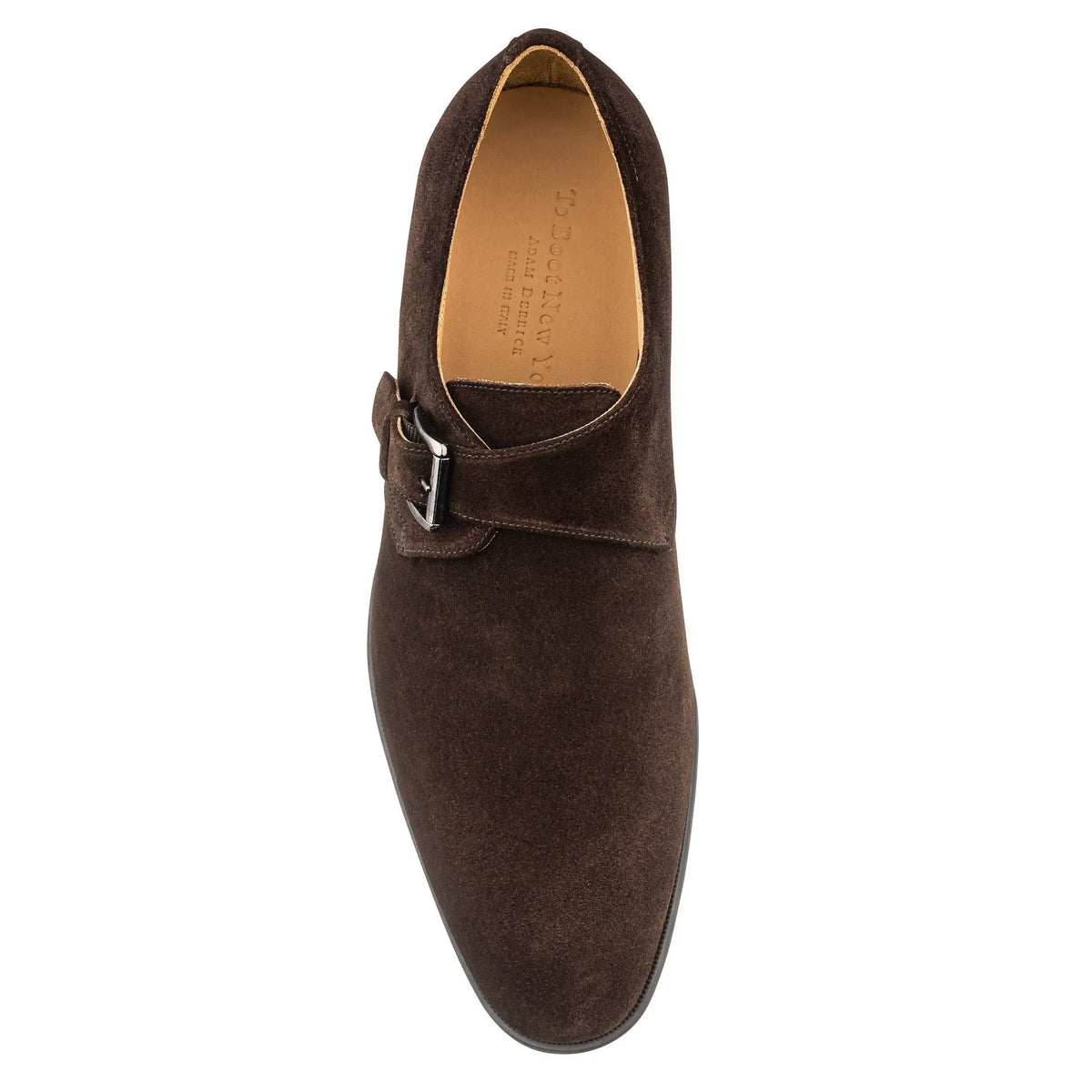To Boot New York Dom Brown Suede Monkstrap