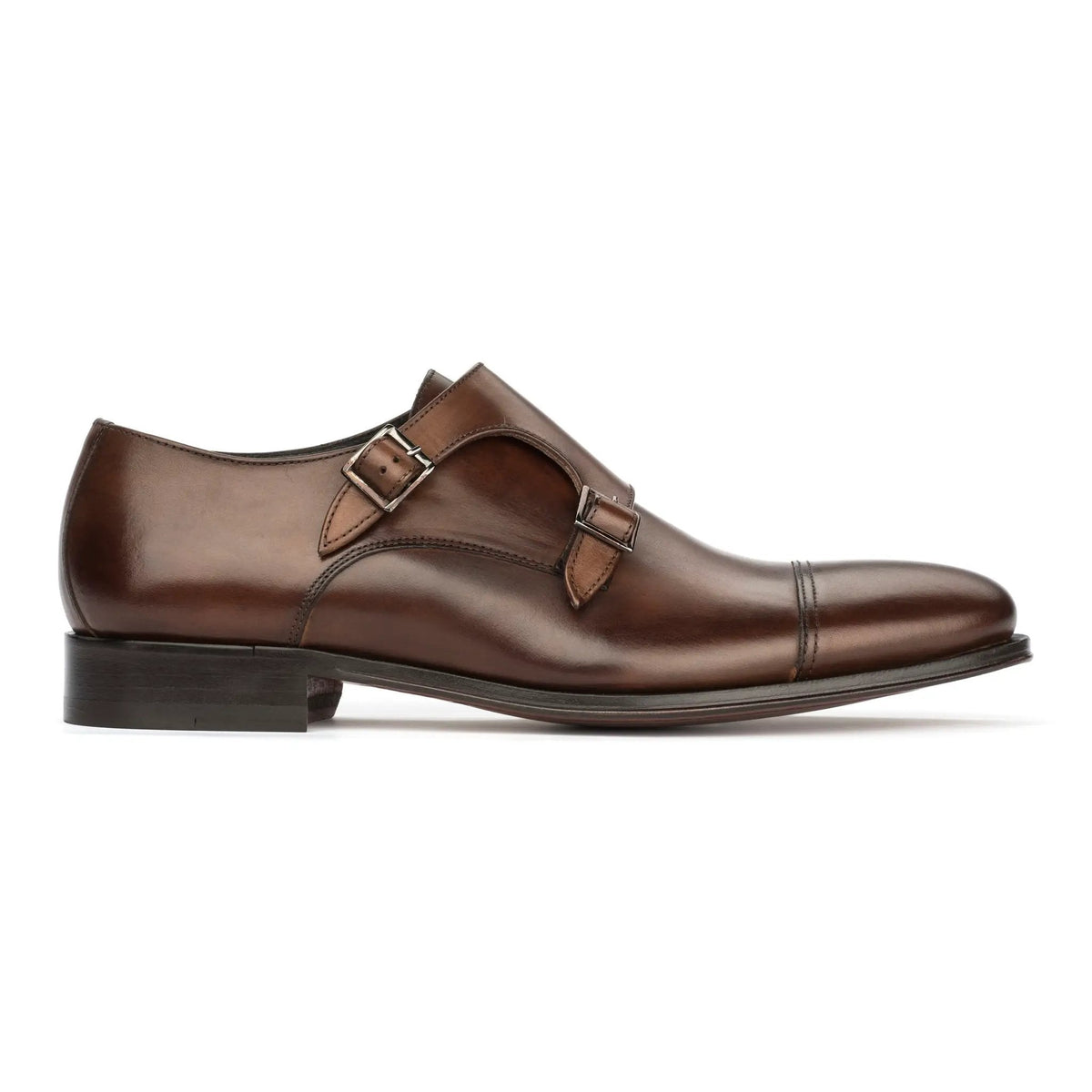 To Boot New York Grant Brown Calf Cap Toe Double Monkstrap