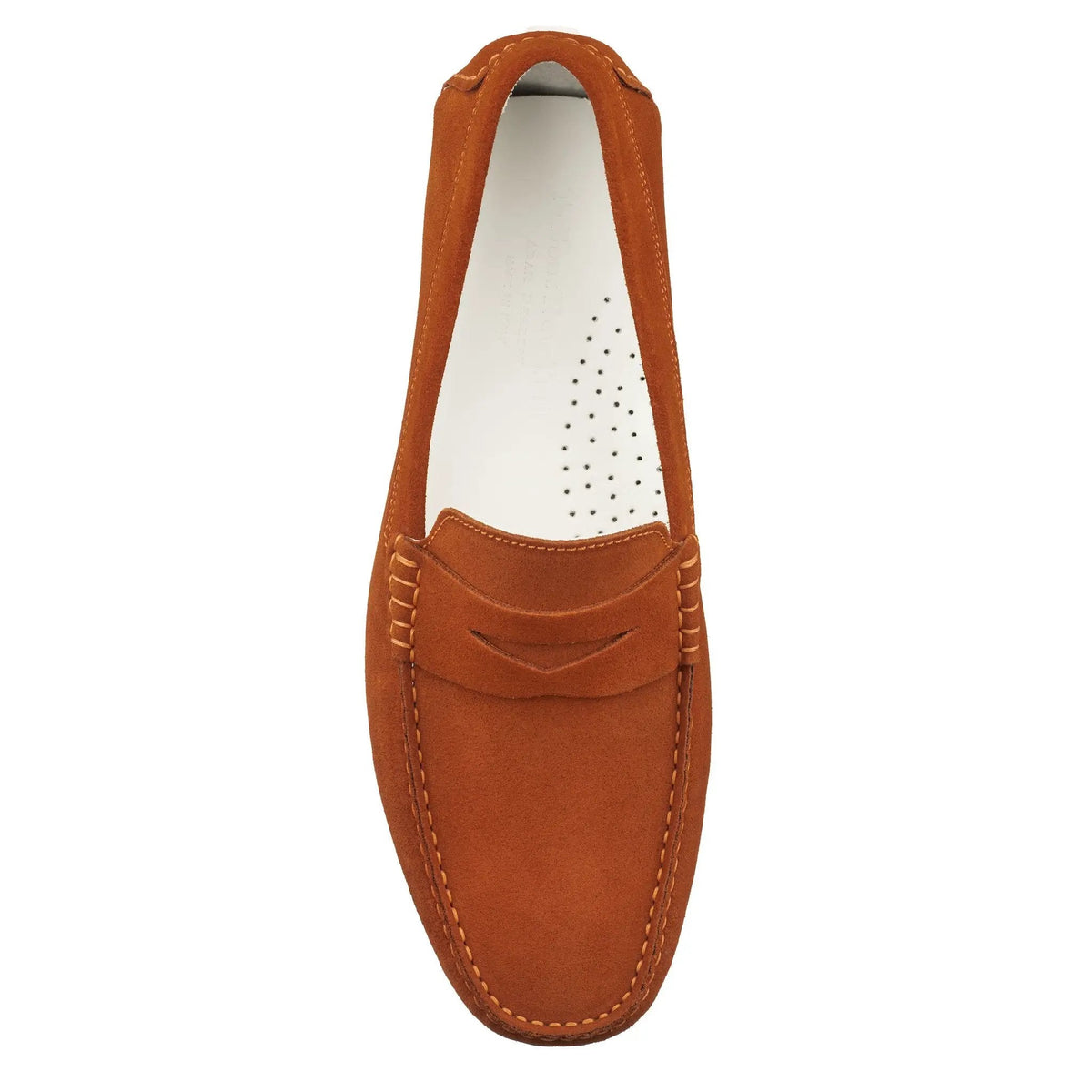 To Boot New York Carmel Orange Suede Penny Loafer Driving Shoe