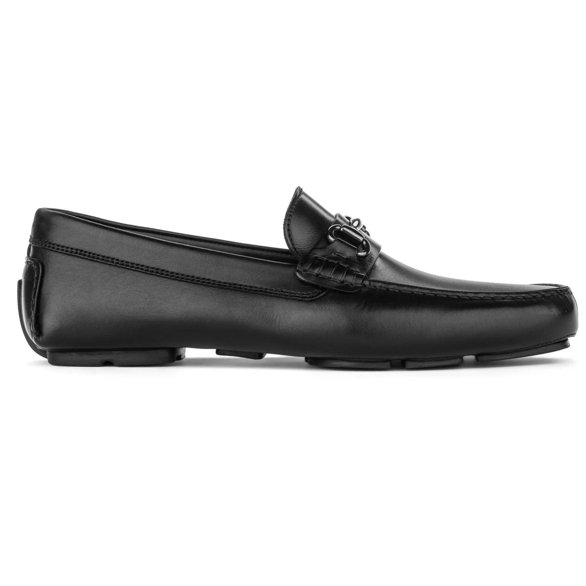 To Boot New York Del Amo Black Calf Driving Shoe