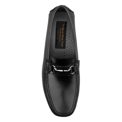 To Boot New York Del Amo Black Calf Driving Shoe