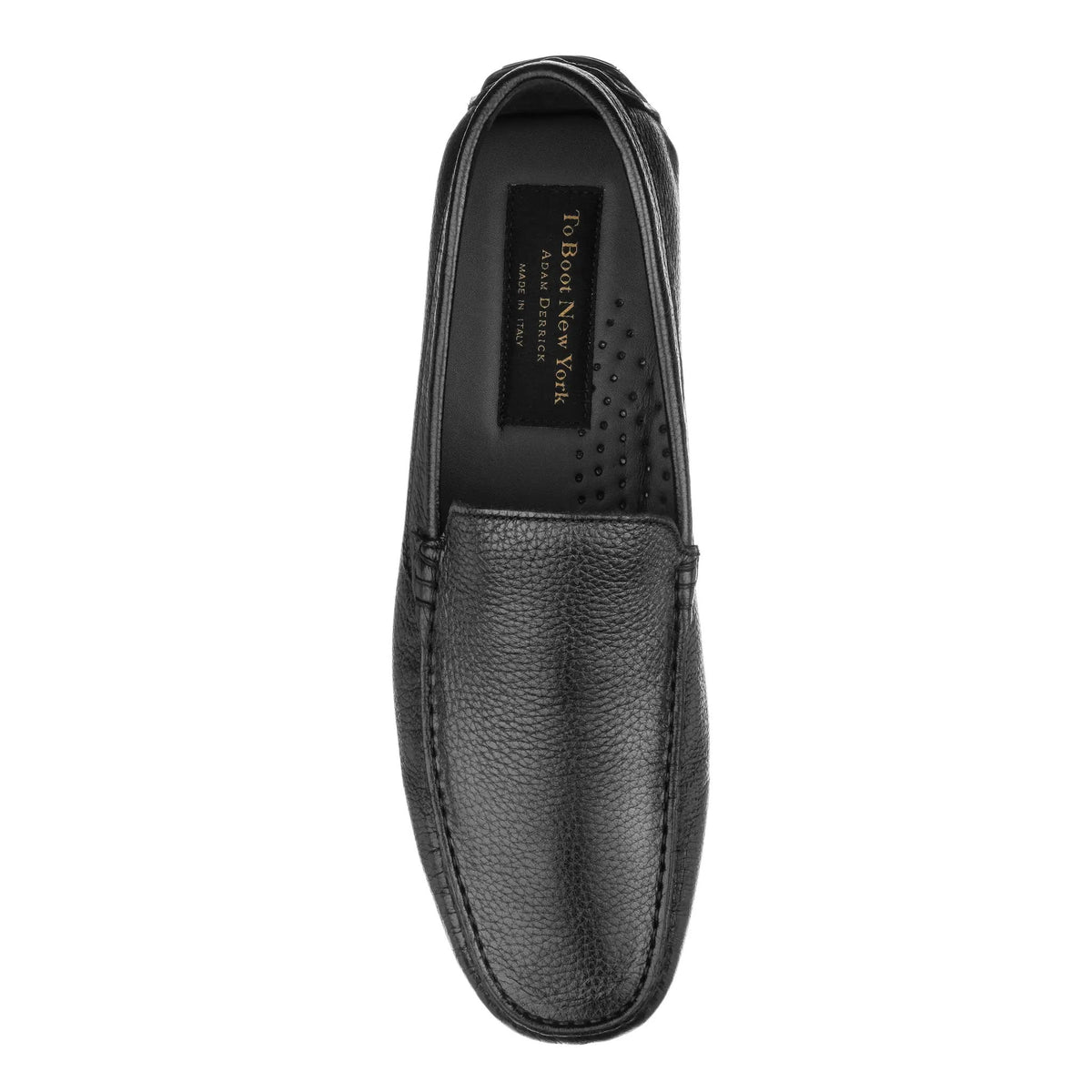 To Boot New York Key Largo Black Deerskin Driving Shoe