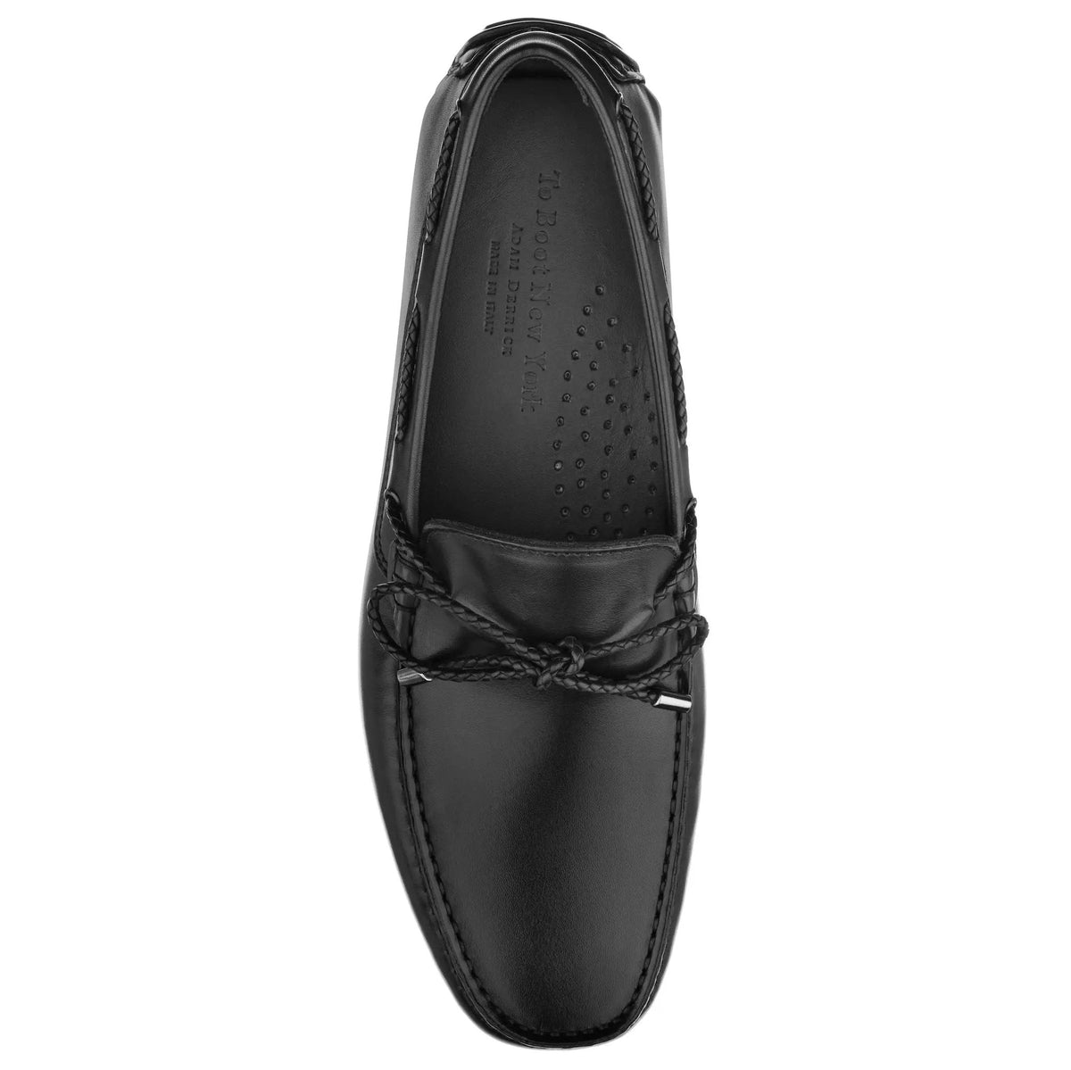 To Boot New York Lucio Black Calf Driving Shoe