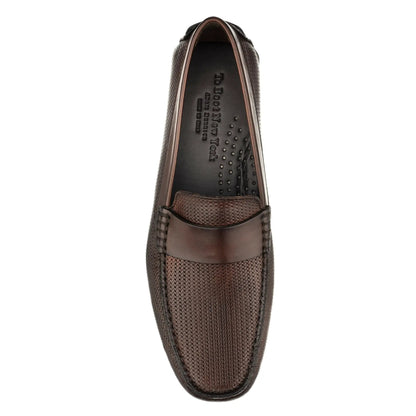 To Boot New York Magnus Dark Brown Driving Shoe