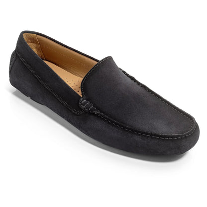 To Boot New York Marin Navy Blue Suede Venetian Driving Shoe