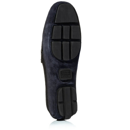 To Boot New York Marin Navy Blue Suede Venetian Driving Shoe