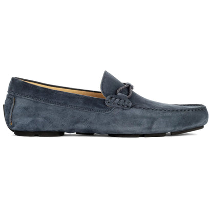 To Boot New York Marlin Blue Suede Driving Shoe