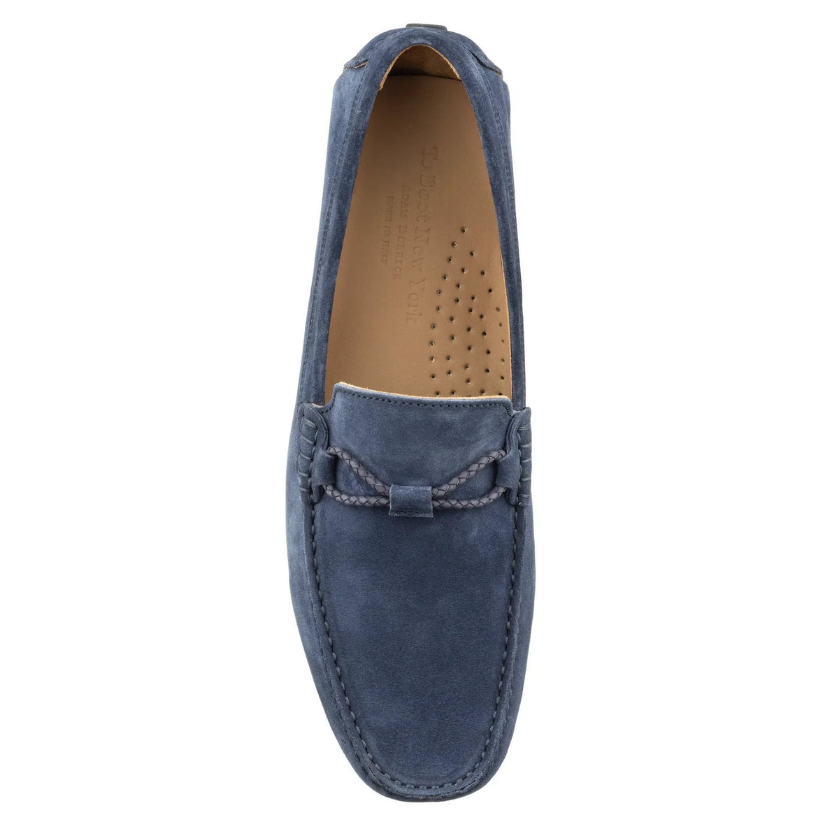 To Boot New York Marlin Blue Suede Driving Shoe