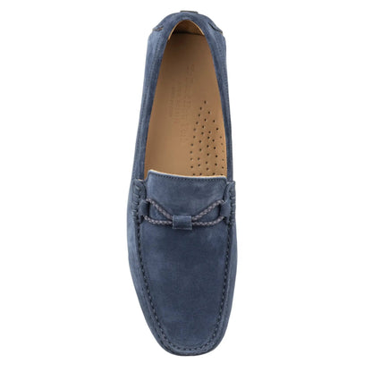 To Boot New York Marlin Blue Suede Driving Shoe