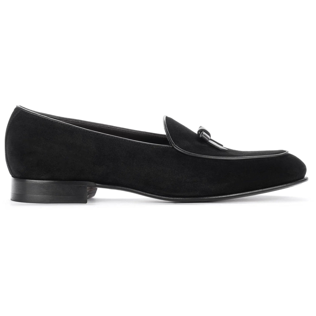 To Boot New York Shayne Black Suede Bow Pump Belgian Loafer