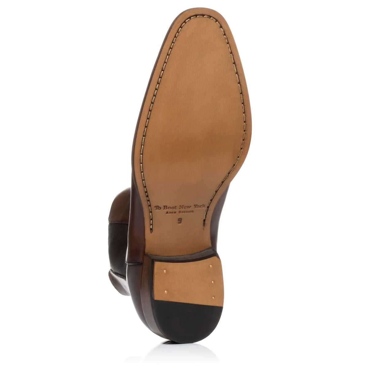 To Boot New York Myles Burnished Brown Calf Chelsea Boot