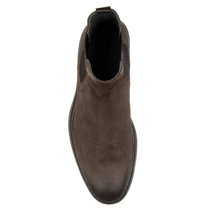 To Boot New York Largo Dark Chocolate Waxed Suede Chelsea Boot
