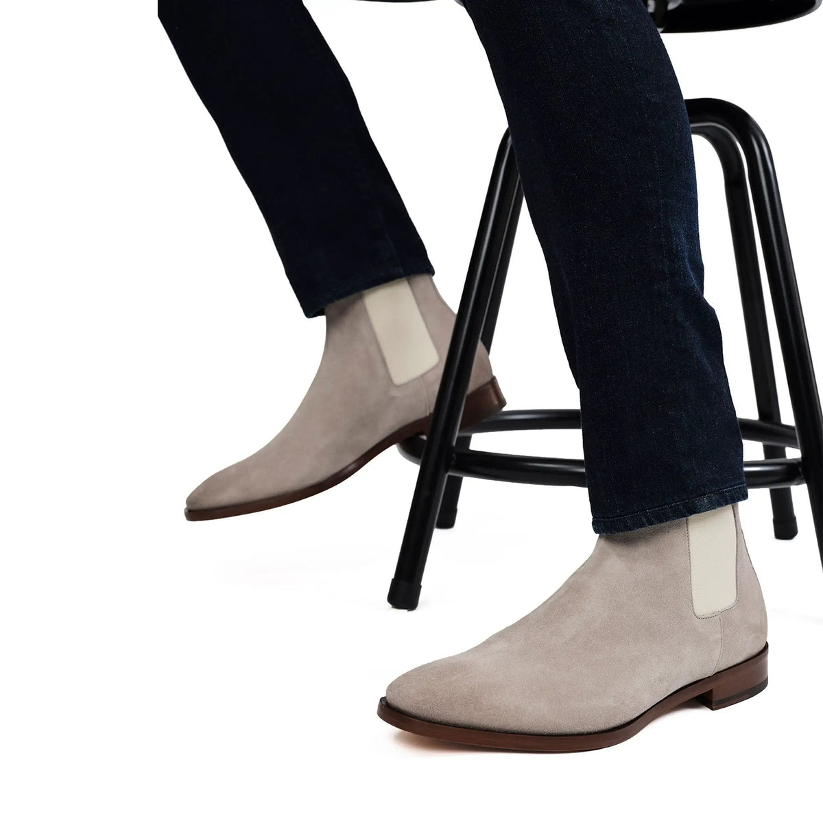 To Boot New York Todd Taupe Grey Chelsea Boot