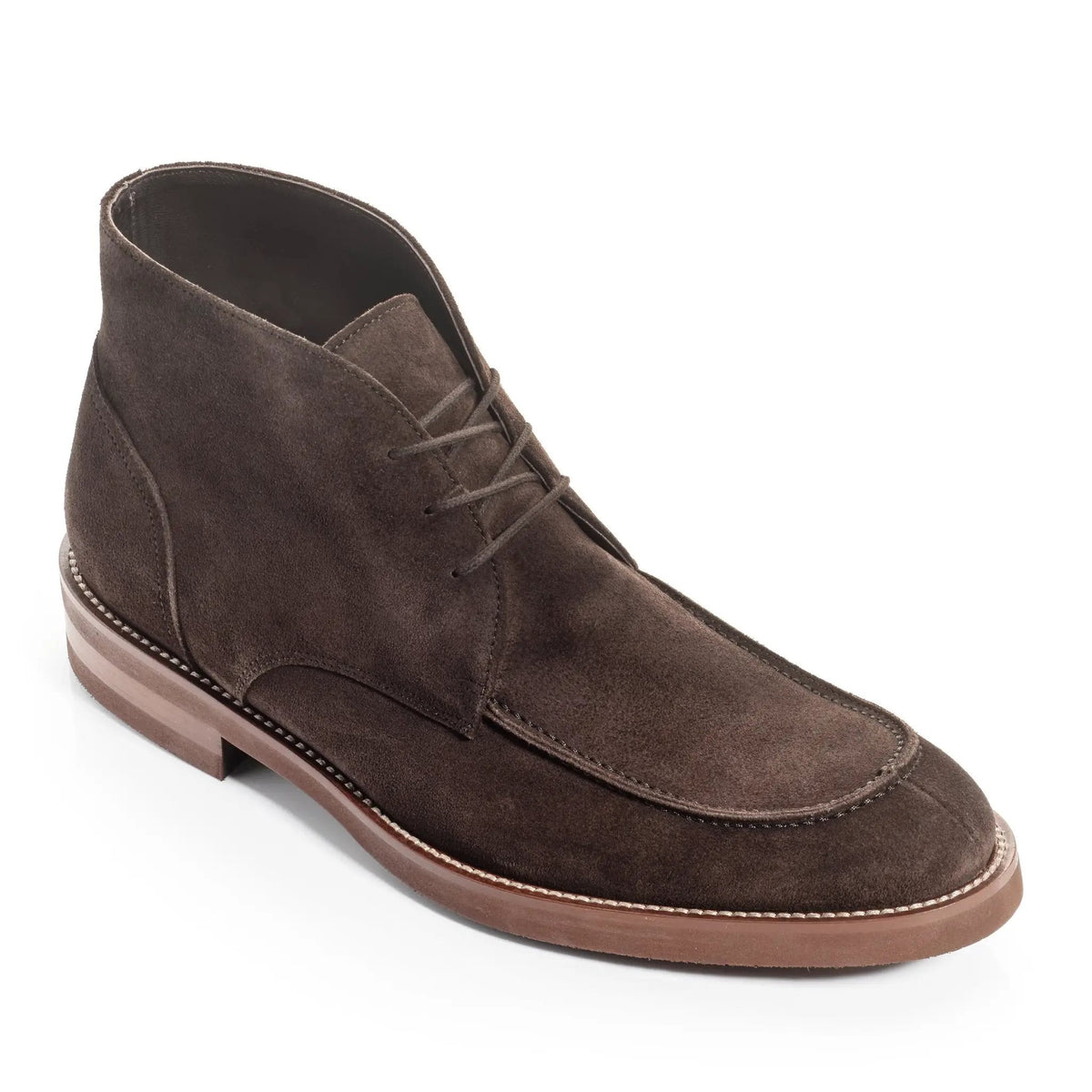 To Boot New York Parker Dark Brown Suede Apron Toe Chukka Boot