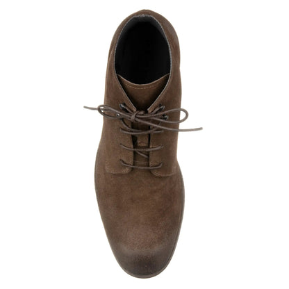 To Boot New York Jarreau Dark Brown Suede Plain Toe Lace Boot