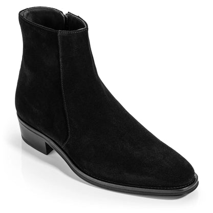 To Boot New York Gilmour Black Suede Zip Boot