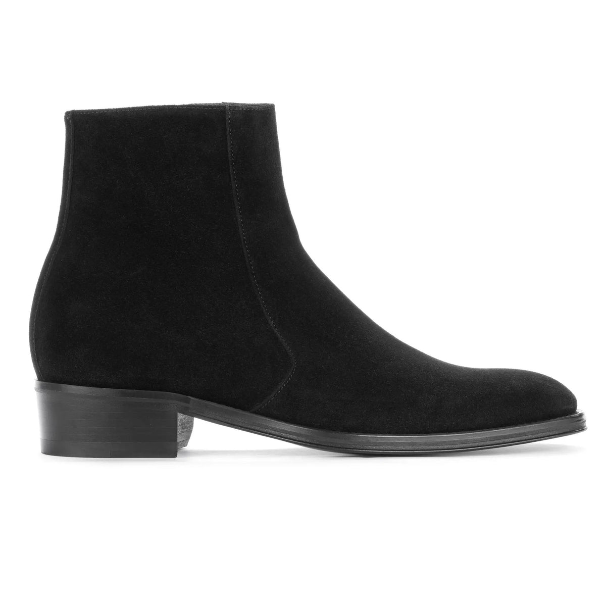 To Boot New York Gilmour Black Suede Zip Boot