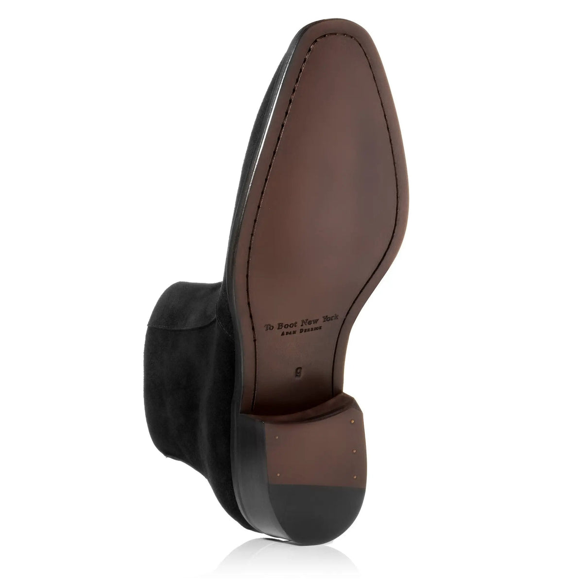 To Boot New York Gilmour Black Suede Zip Boot