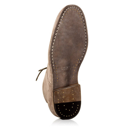 To Boot New York Jarreau Grey Waxed Suede Plain Toe Lace Boot