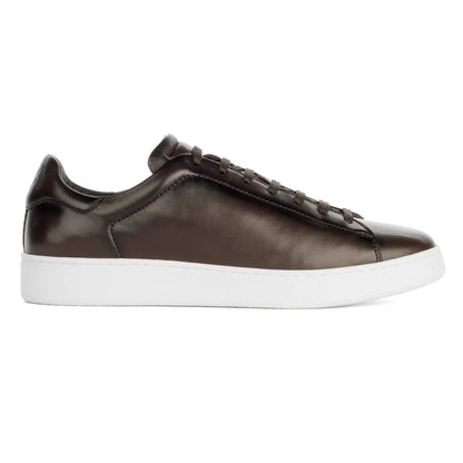 To Boot New York Randolph Coffee Bean Nappa Soft Calf Leather Sneaker