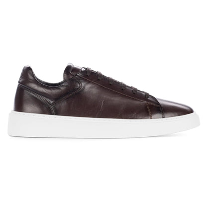 To Boot New York Rocco Dark Brown Soft Calf Leather Sneaker