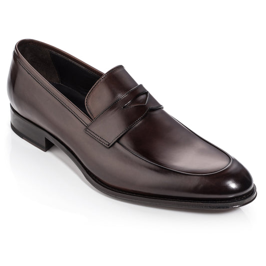 To Boot New York Francis Burnished Brown Calf Dress Loafer