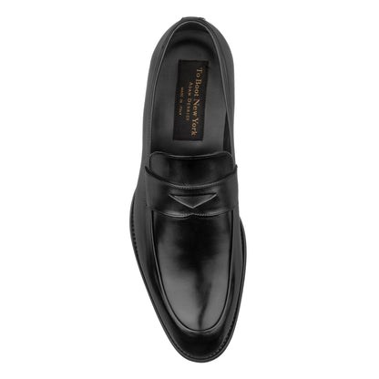 To Boot New York Francis Black Calf Dress Loafer