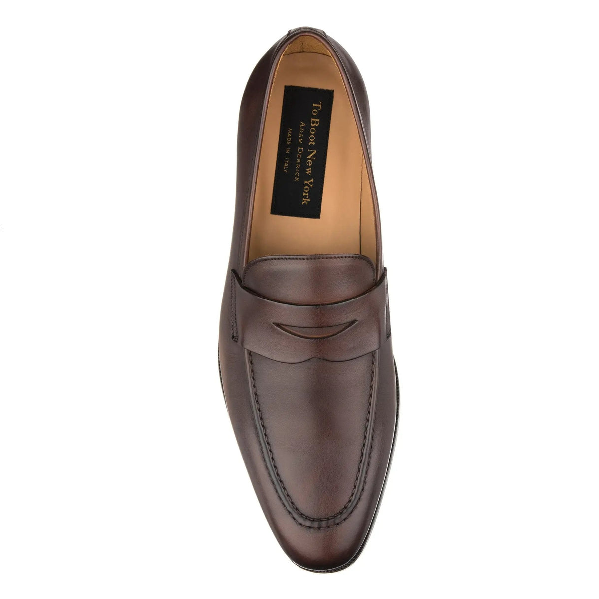 To Boot New York Tesoro Dark Brown Calf Slip-On Penny Loafer