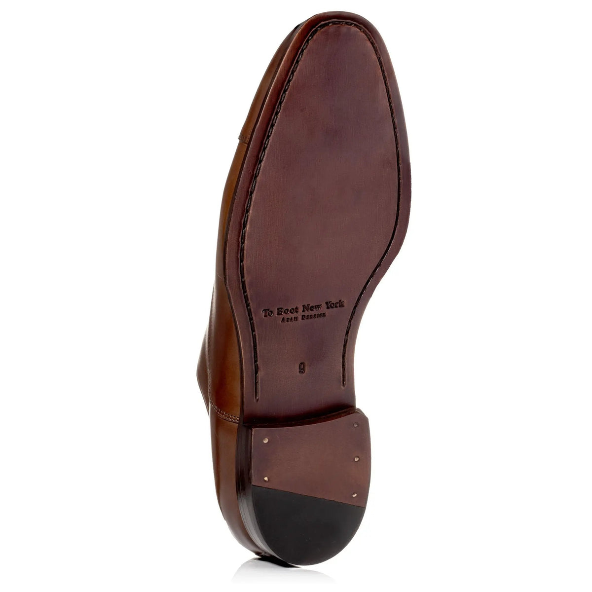 To Boot New York Nico Burnished Brown Calf Leather Cap Toe Oxford