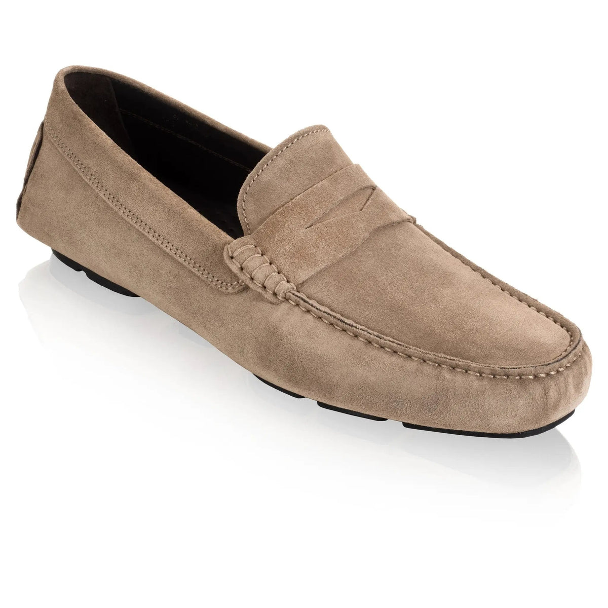 To Boot New York Mitchum Taupe Suede Driving Shoe