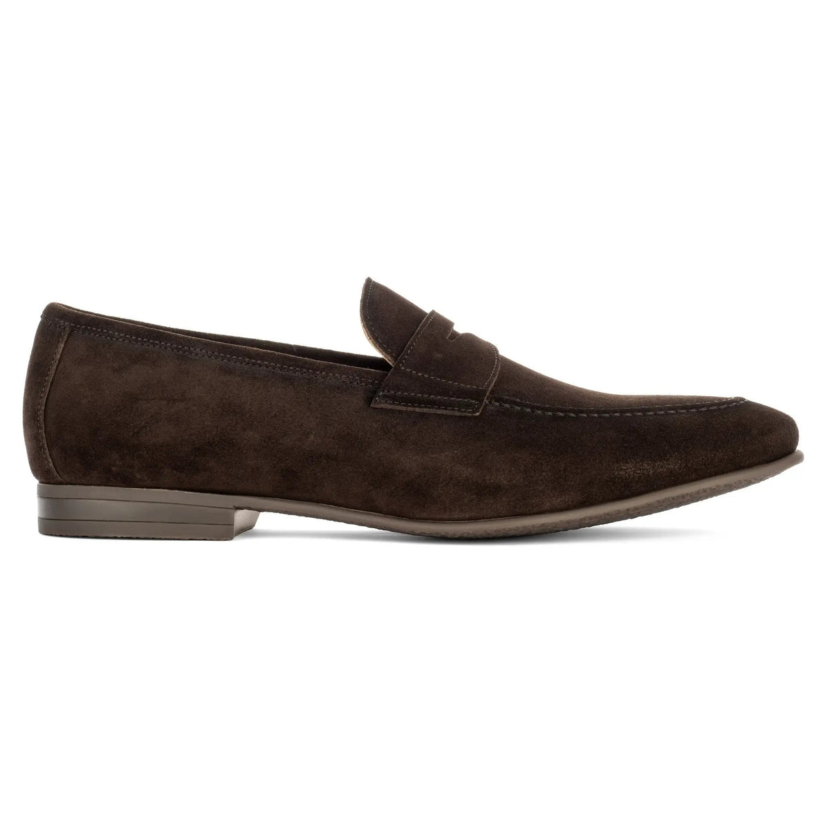 To Boot New York Jenner Dark Brown Suede Penny Loafer
