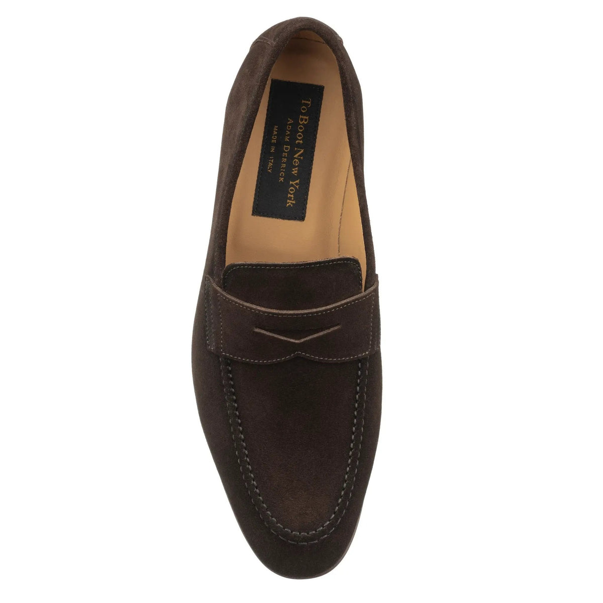 To Boot New York Jenner Dark Brown Suede Penny Loafer
