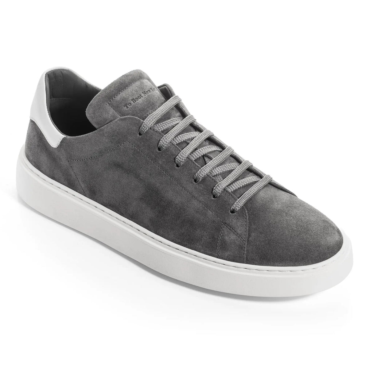 To Boot New York Mathis Grey/White Suede Sneaker
