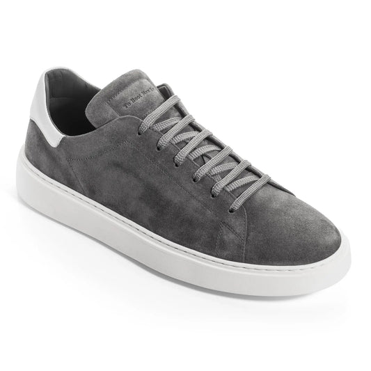 To Boot New York Mathis Grey/White Suede Sneaker