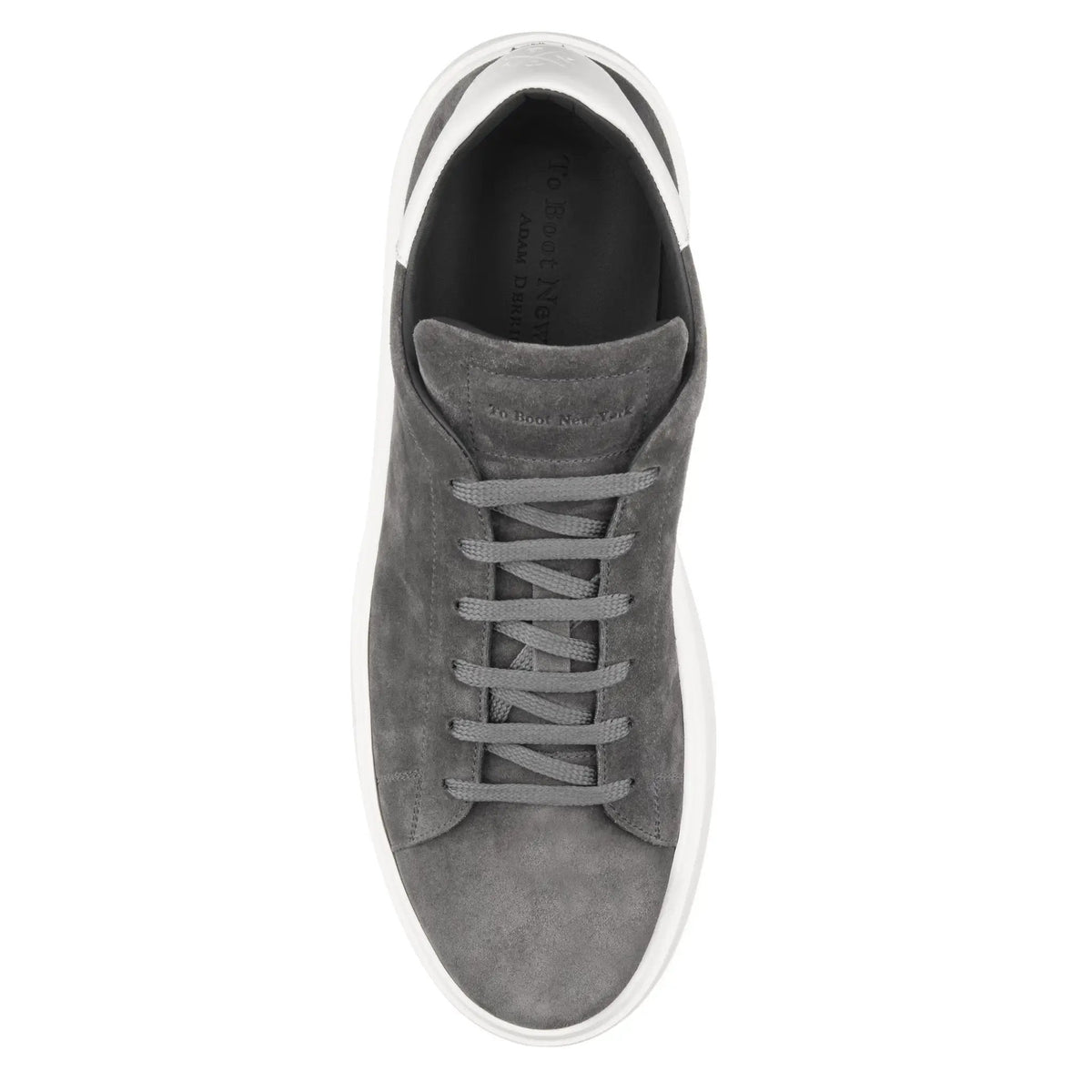 To Boot New York Mathis Grey/White Suede Sneaker